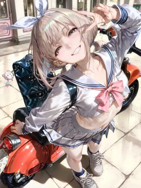 夏の終わりの光の中 - 笑った顔
