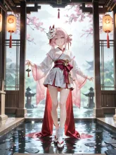 神楽の面。