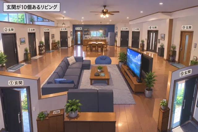 あなたはどの玄関を使う?