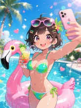 夏ギャルの休日·夏チャレンジ の投稿作品