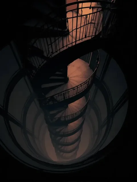 This image captures a spiral… - 終わらない迷宮
