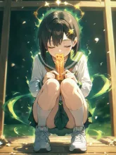 式神召喚の練習中