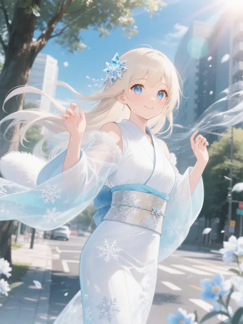 頑張る雪女の陽子。