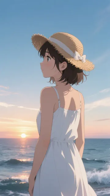 夜明けを待つ少女