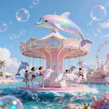 イルカのメリーゴーランド