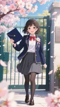 卒業式…桜舞う門出