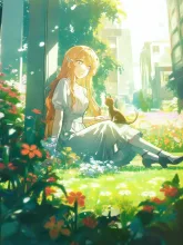 廃墟に咲く花