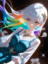 鮮やかな世界を求めて — 555-llさんのAIイラスト