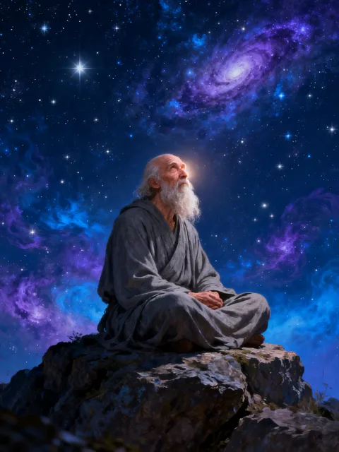 星空の仙人 - 画像生成チャレンジ