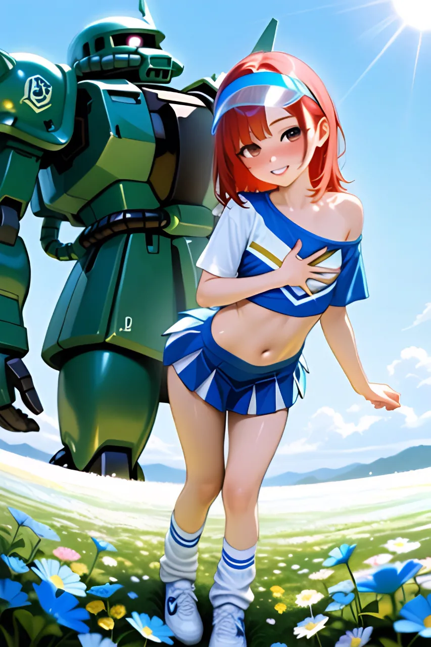 今日を頑張ってる人も、今日は頑張ってない人も、みんなまとめて応援したい、ザクとチアガール！…赤