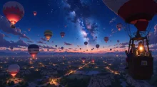気球の旅·ふわり大空へ の投稿作品