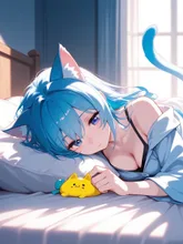 猫ケモ耳娘 — しーーや。さんのAIイラスト