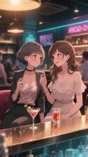 言葉が近づく、二人のグラス