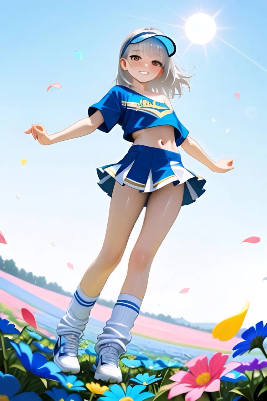 風と花吹雪とチアガール…銀