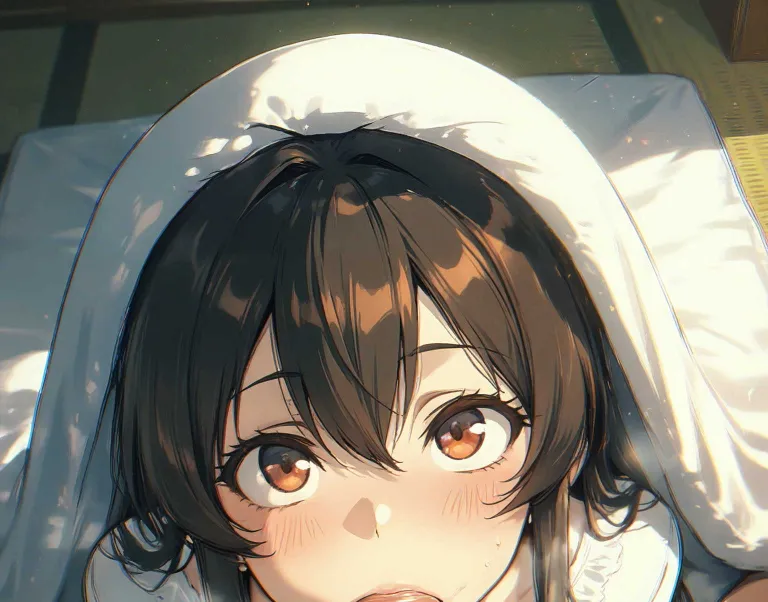 『寝起きに彼女』 「ふぉふぁひょ、ふぁふぁふぇふひ?」