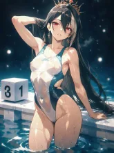 真夏の競泳水着·水しぶきと、まぶしい青春 の投稿作品