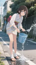 打ち水の朝·初夏チャレンジ の投稿作品