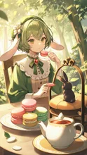 森の中のカフェ