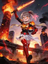 レッドの菜摘 — メカ・ロボットのAIイラスト｜SUPPART