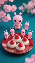 いちご大福とサパちゃん