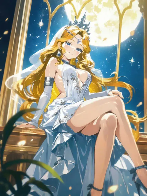 top quality、ultra-detailed - 月の王女 vs 太陽の王女