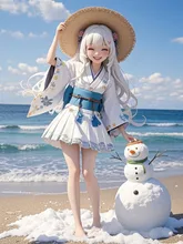 暑い夏が大好き雪女