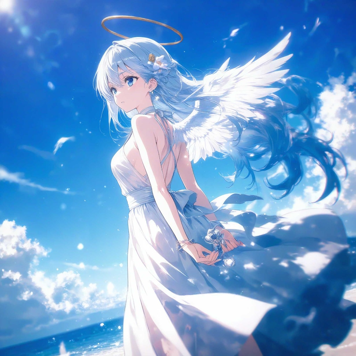 海辺の天使 — RANさんのAIイラスト