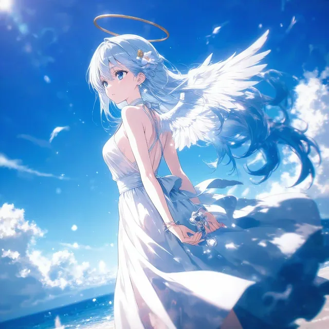 海辺の天使