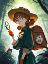 Adventurous Explorer Boy with Glasses — kaoriさんのAIイラスト