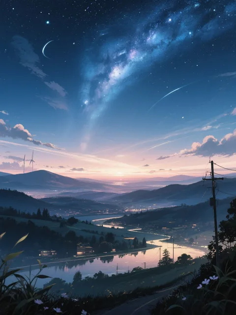 綺麗な夜空の風景