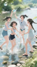 水しぶきと笑い声の記憶