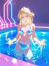 地上の輝き — プールイラストのAIイラスト｜SUPPART