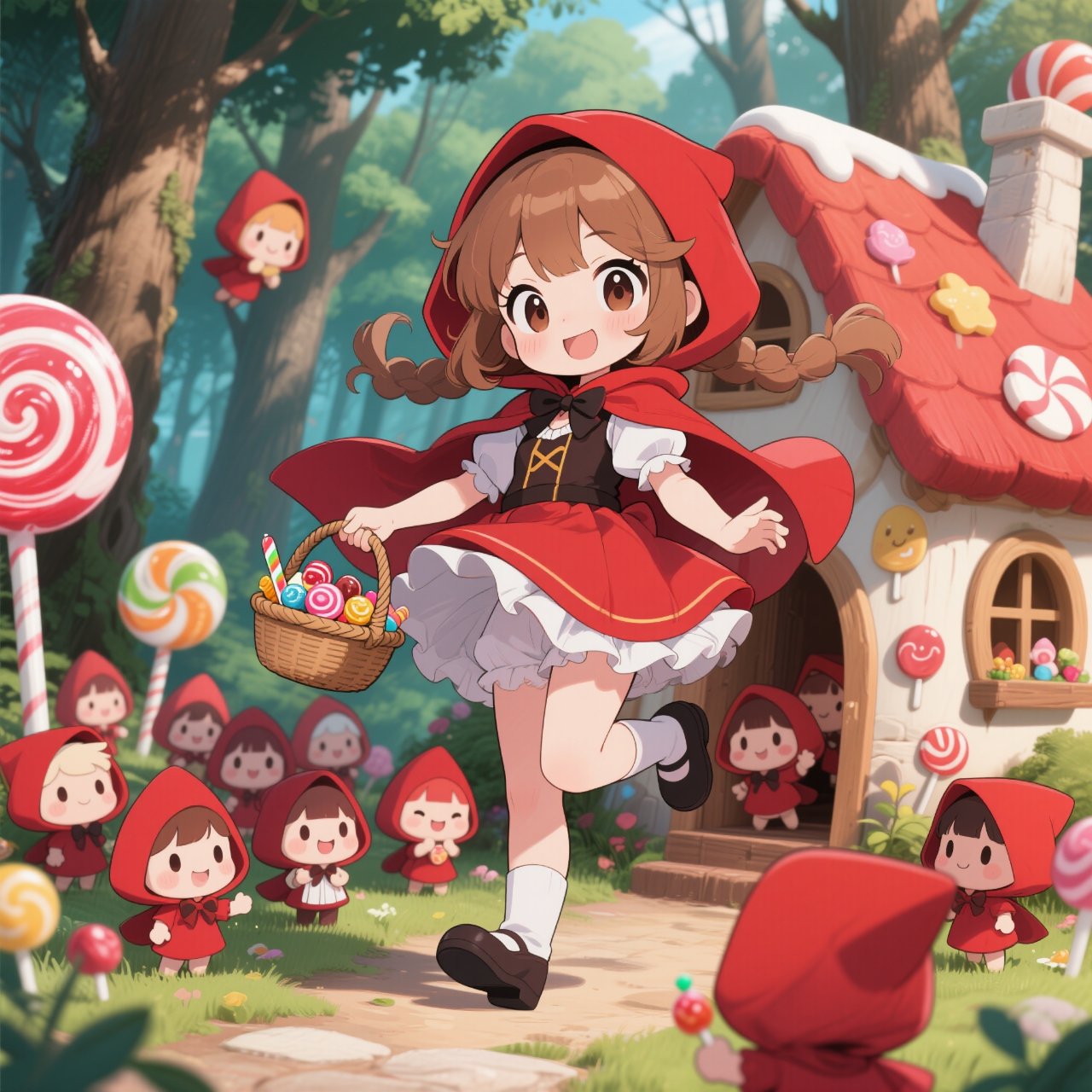 赤ずきんとお菓子の家♪