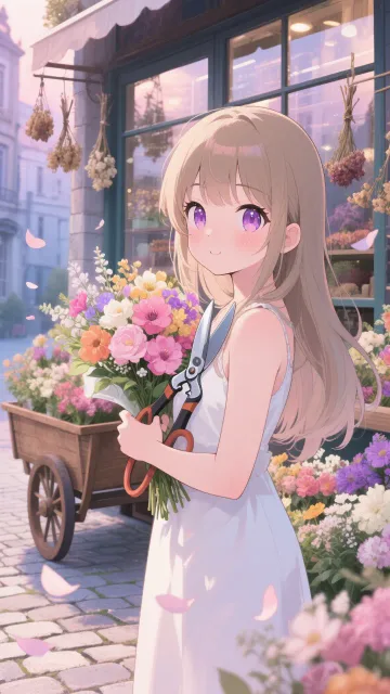 花屋さんの陽子。
