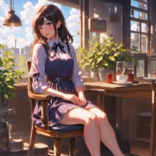 画像生成チャレンジ·レトロな喫茶店 の投稿作品