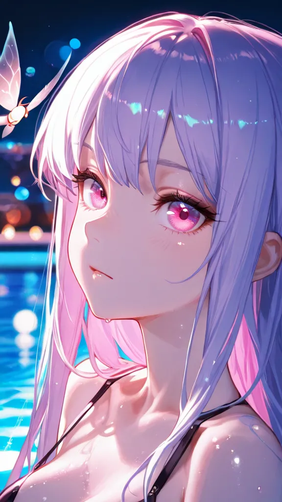 月夜のナイトプール・妖精