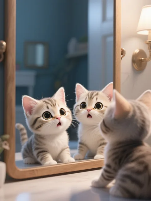 一緒の顔にゃんฅ^•ω•^ฅ♡♡