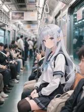 朝の満員電車·チャレンジ の投稿作品