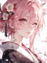 ピンクヘアーと綺麗な瞳