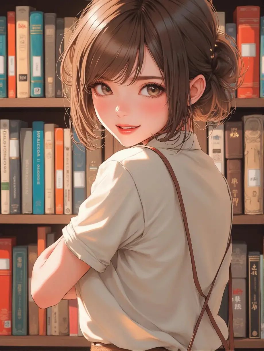 夏の図書館 — naoxさんのAIイラスト