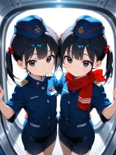 あかね&みどり『当機にご搭乗、誠にありがとうございます💕』