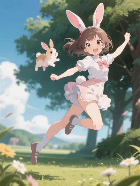 兎耳少女