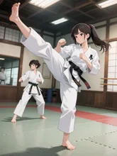 上段蹴り