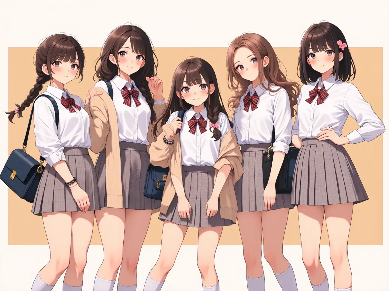 三つ編みガールズ