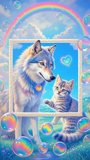 狼と子猫とシャボン玉