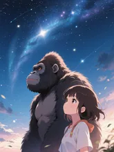 帰りたいな…俺も連れてって！ウッホ… — tkyn3aさんのAIイラスト