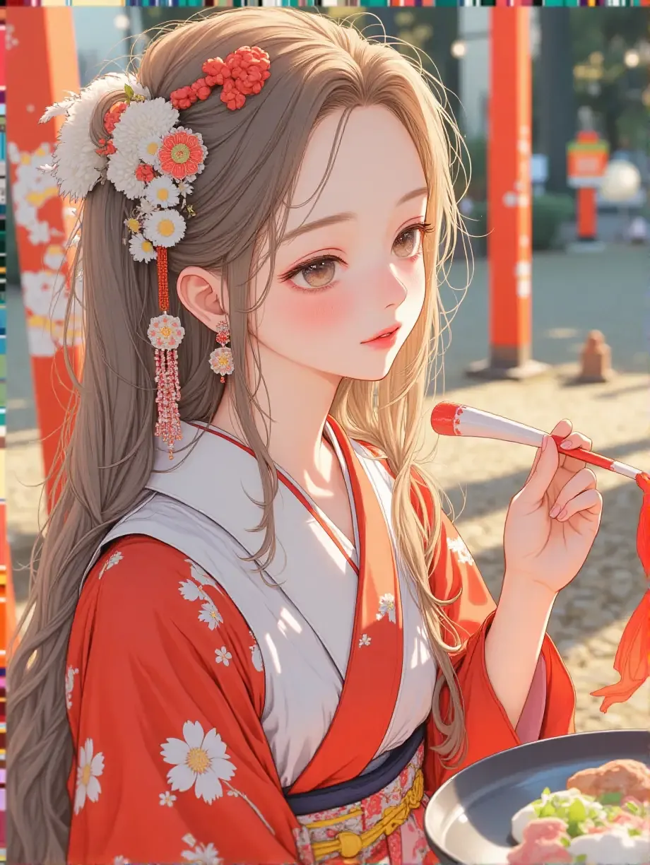 巫女の朝 — rairaさんのAIイラスト