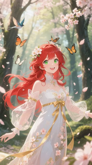 春を呼ぶ赤毛の精霊少女