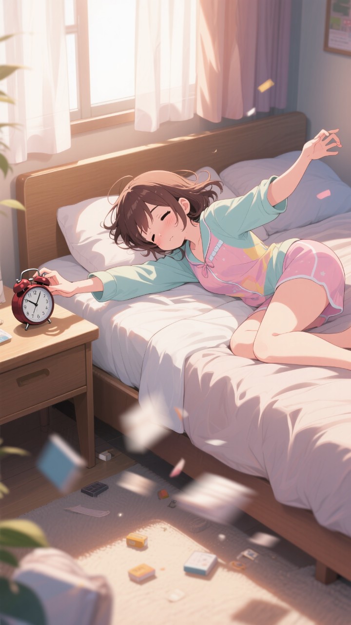 「う〜ん、もう少し寝させて」