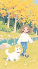 秋散歩 — ウメちゃんさんのAIイラスト